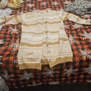Striped Cardigan Sweater